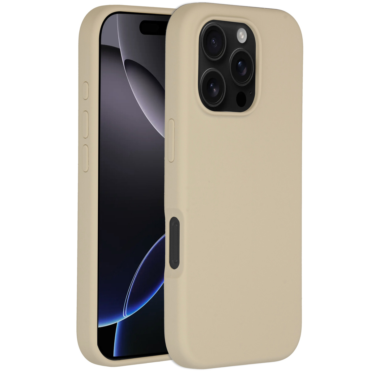 Accezz Liquid Silicone Backcover met MagSafe Apple iPhone 16 Pro - Stone