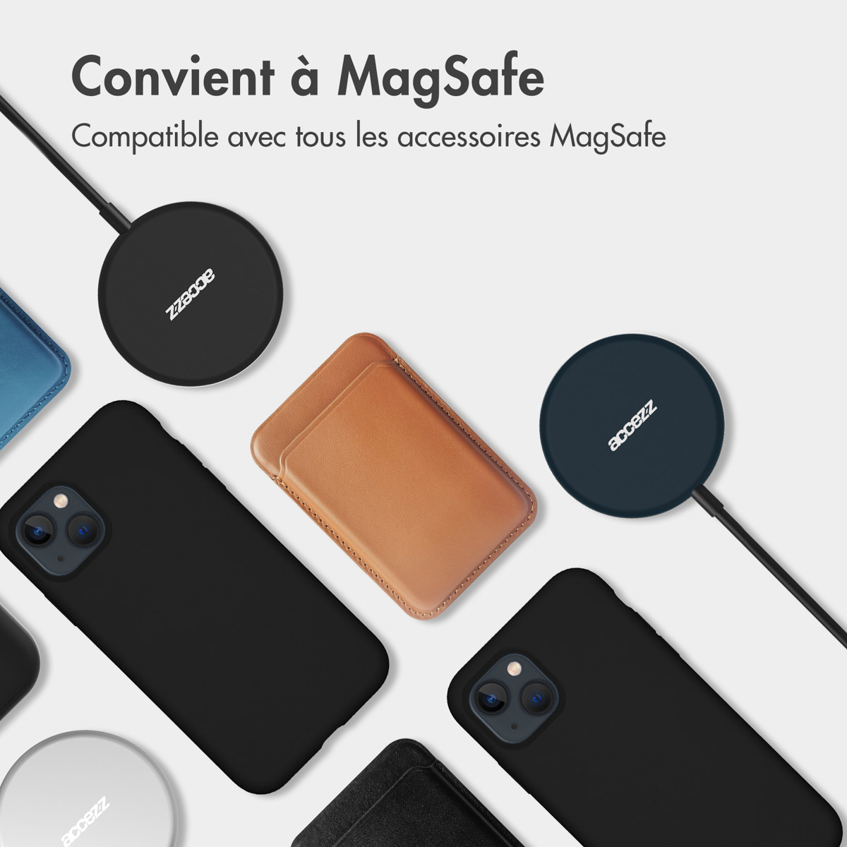 Accezz Liquid Silicone Backcover met MagSafe Apple iPhone 16 Pro - Zwart