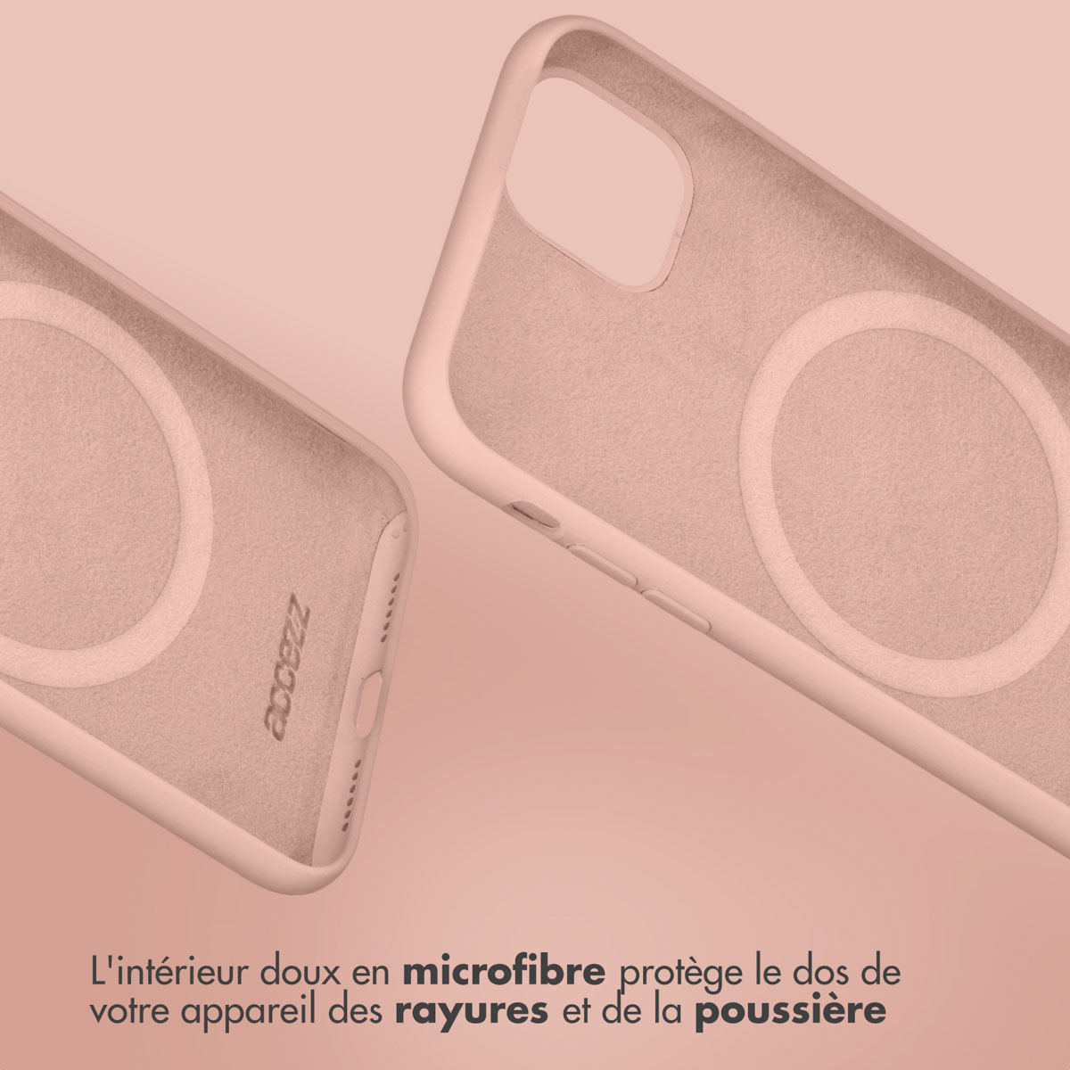 Accezz Liquid Silicone Backcover met MagSafe Apple iPhone 16 Pro Max - Roze