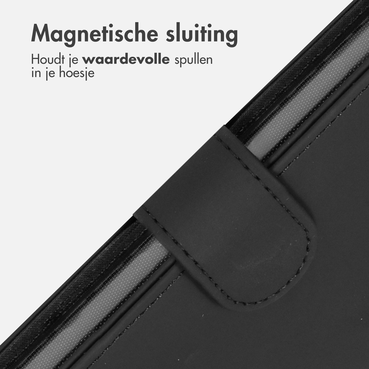 Accezz Wallet Softcase Bookcase Apple iPhone 16 Pro - Zwart