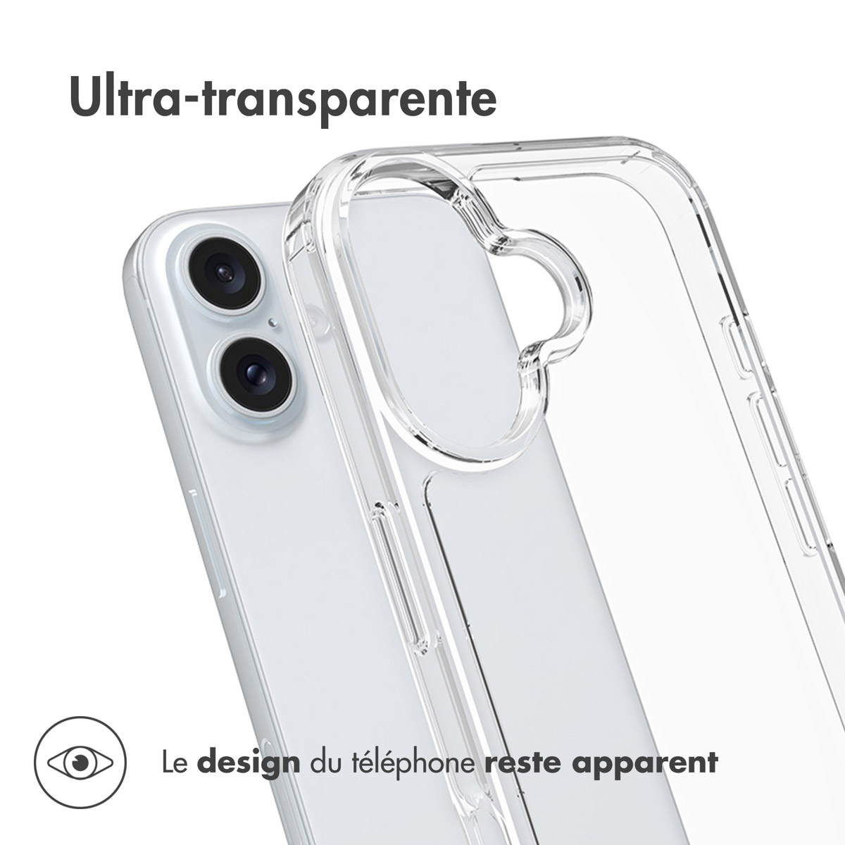 Accezz Xtreme Impact Backcover Apple iPhone 16 - Transparant