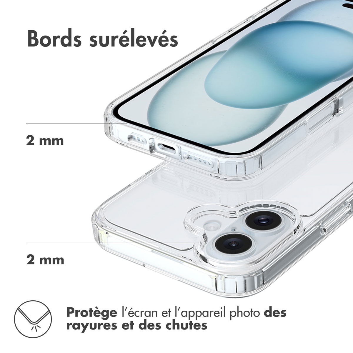 Accezz Xtreme Impact Backcover Apple iPhone 16 - Transparant