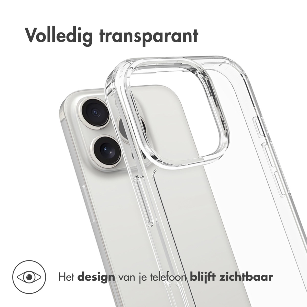 Accezz Xtreme Impact Backcover Apple iPhone 16 Pro - Transparant