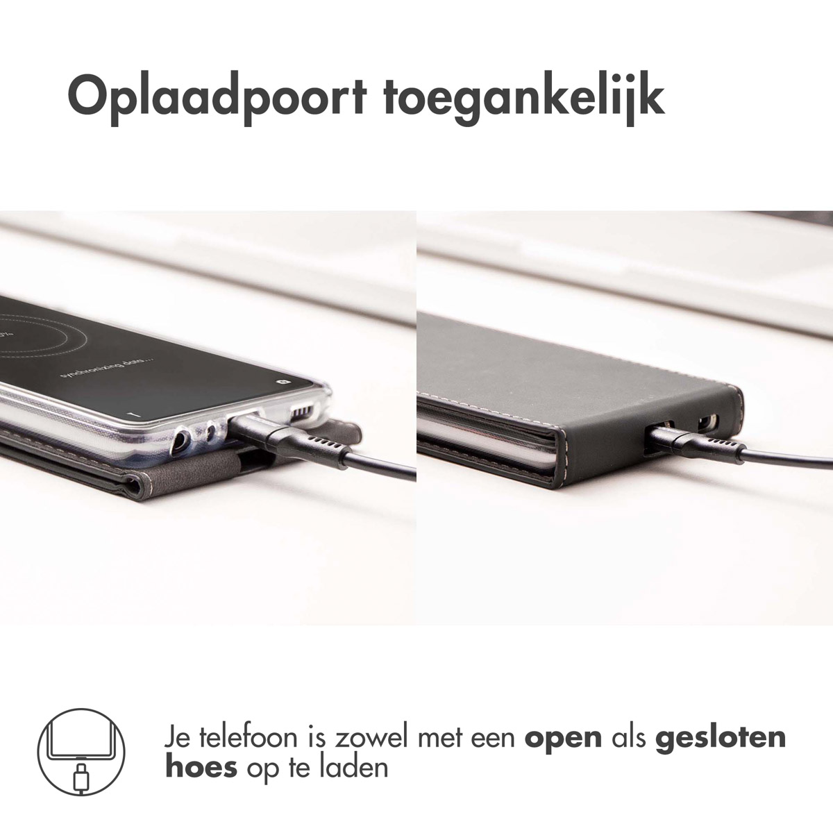 Accezz Flipcase Apple iPhone 16 Plus - Zwart