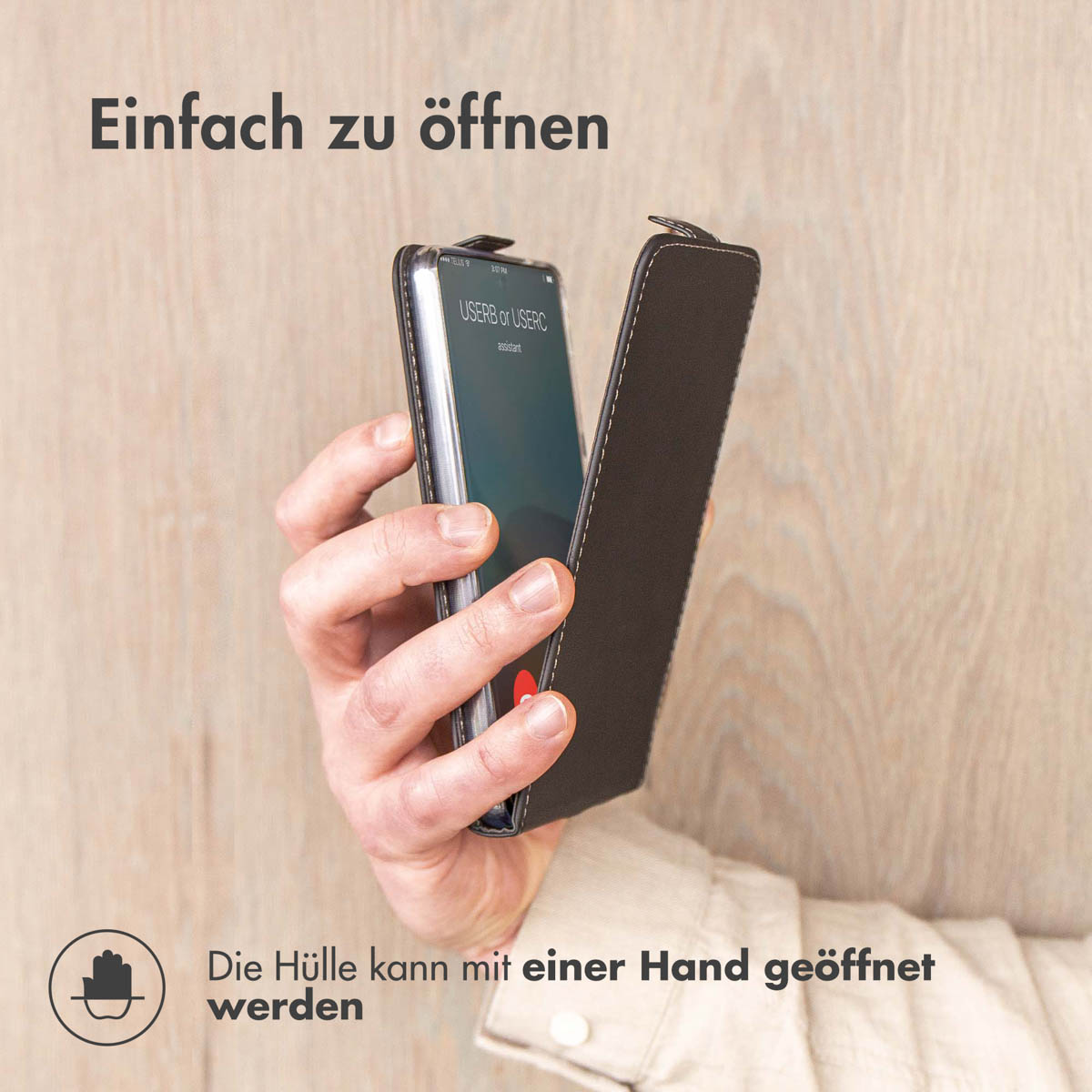 Accezz Flipcase Apple iPhone 16 Plus - Zwart