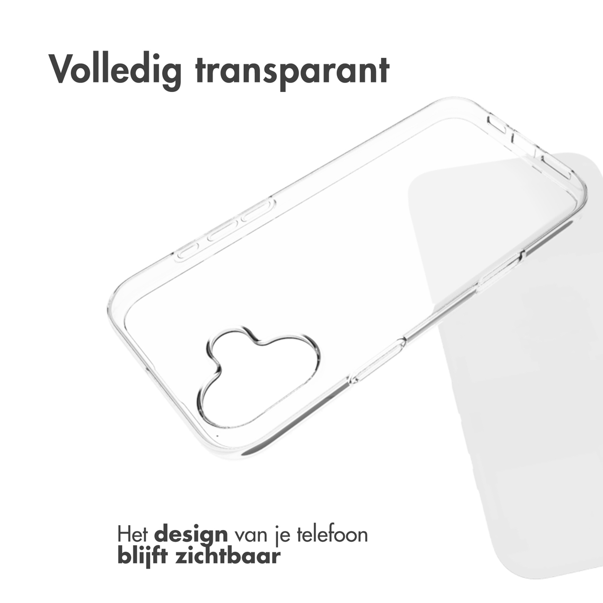 Accezz Clear Backcover Apple iPhone 16 Plus - Transparant