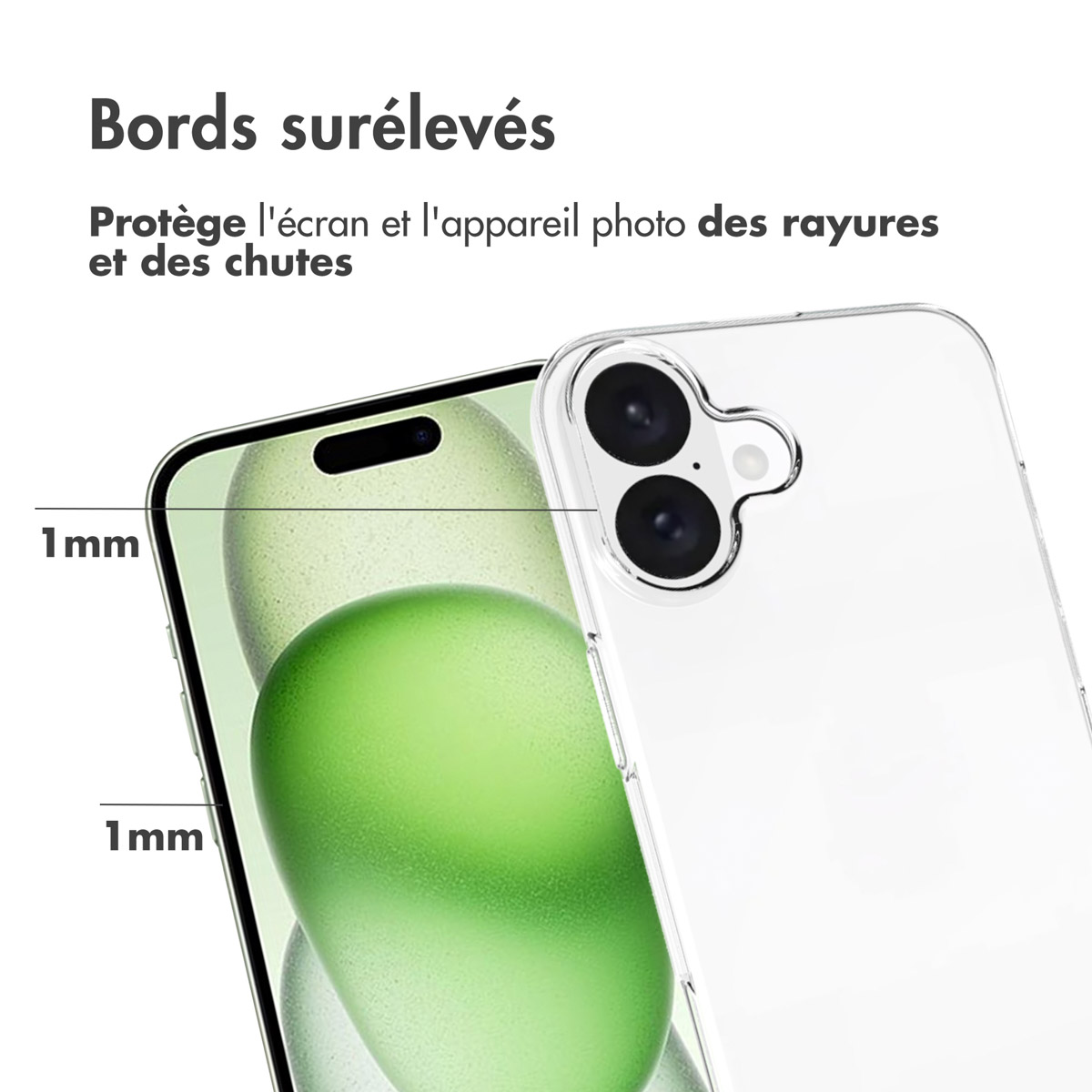 Accezz Clear Backcover Apple iPhone 16 Plus - Transparant