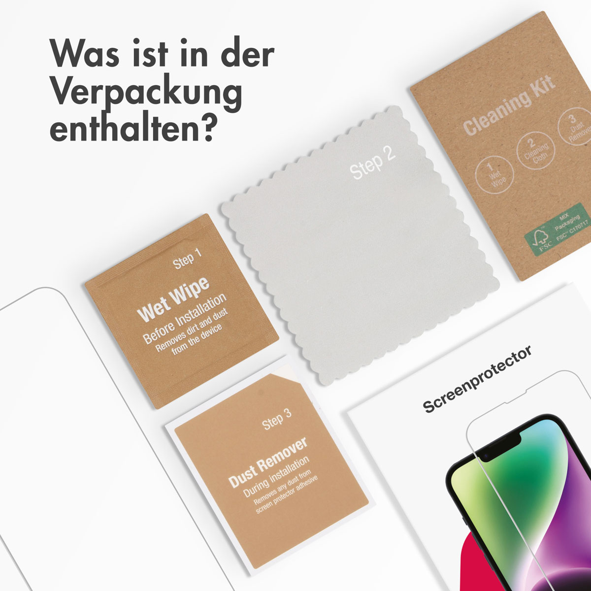 Accezz Gehard Glas Screenprotector Apple iPhone 16 Pro