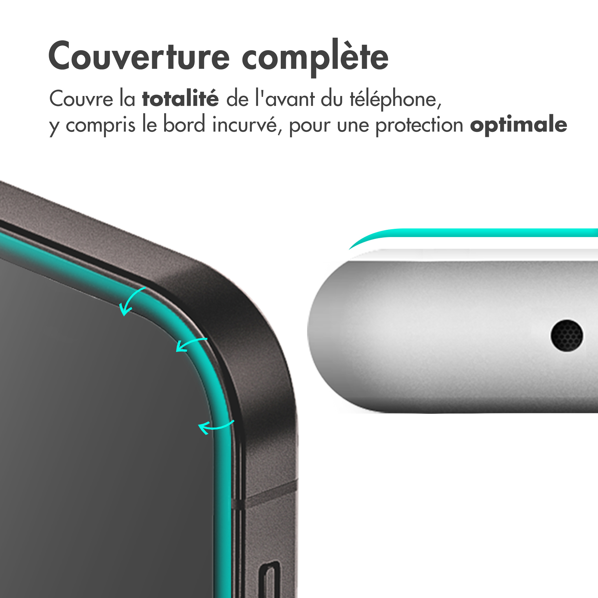 Accezz Gehard Glas Full Cover Screenprotector Apple iPhone 16 Pro Max