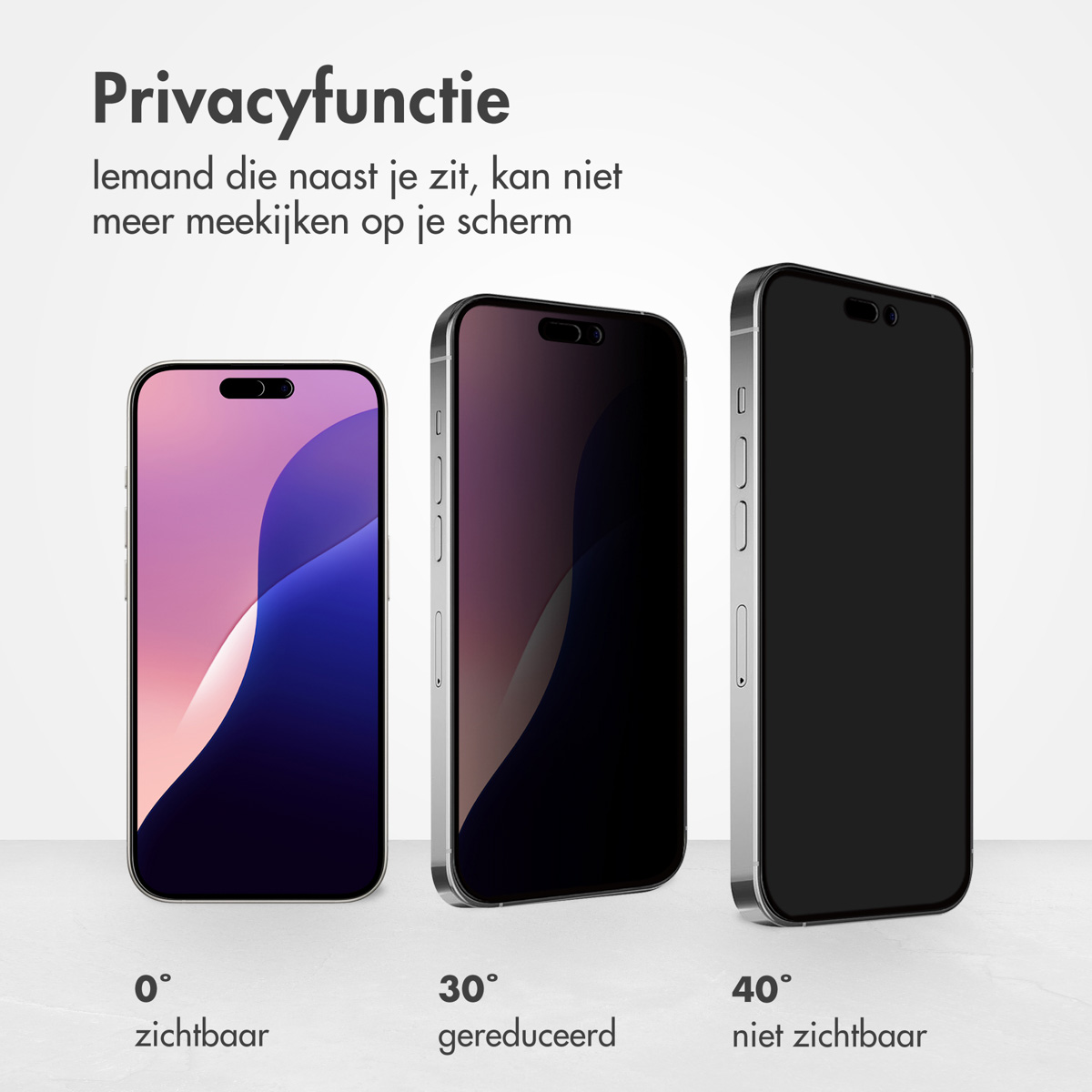 Accezz Gehard Glas Privacy Screenprotector Apple iPhone 16 Pro Max