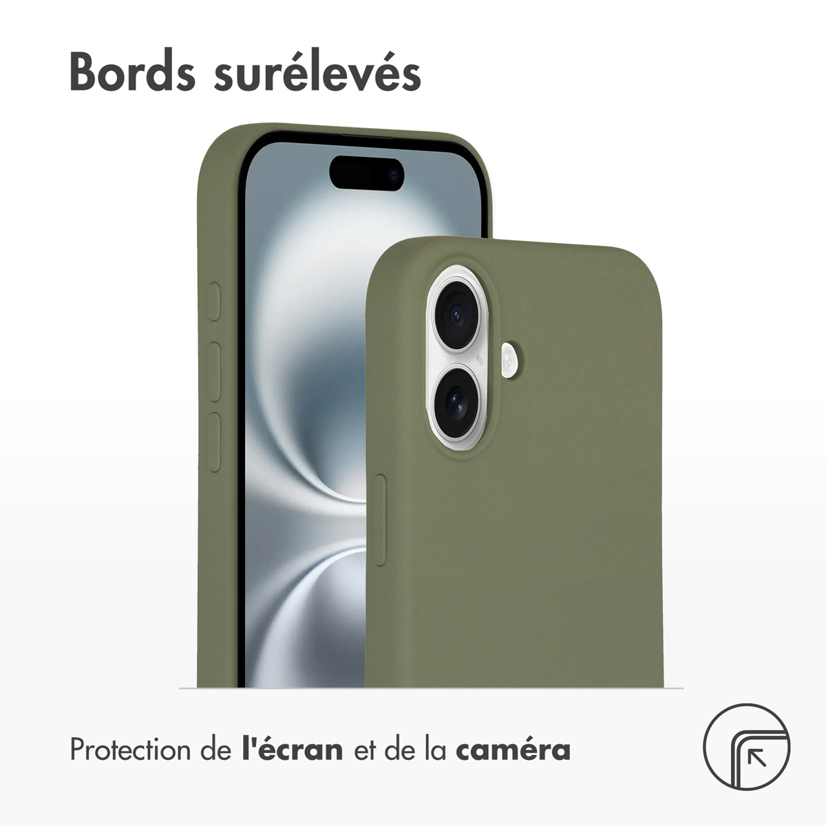 Accezz Liquid Silicone Backcover met MagSafe Apple iPhone 16 - Cooper Green