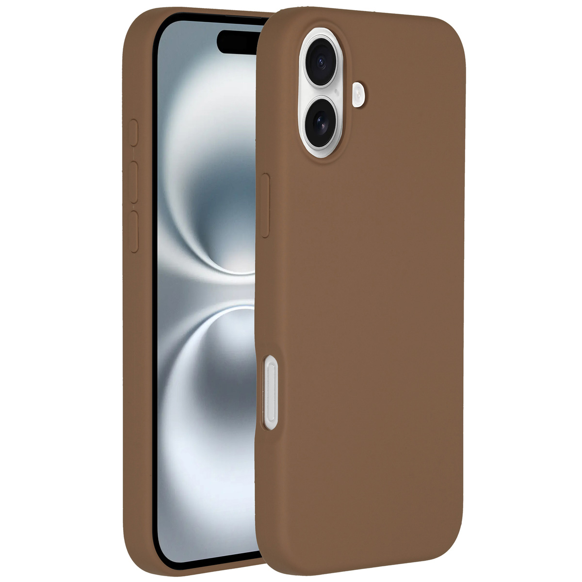 Accezz Liquid Silicone Backcover met MagSafe Apple iPhone 16 Plus - Light Brown