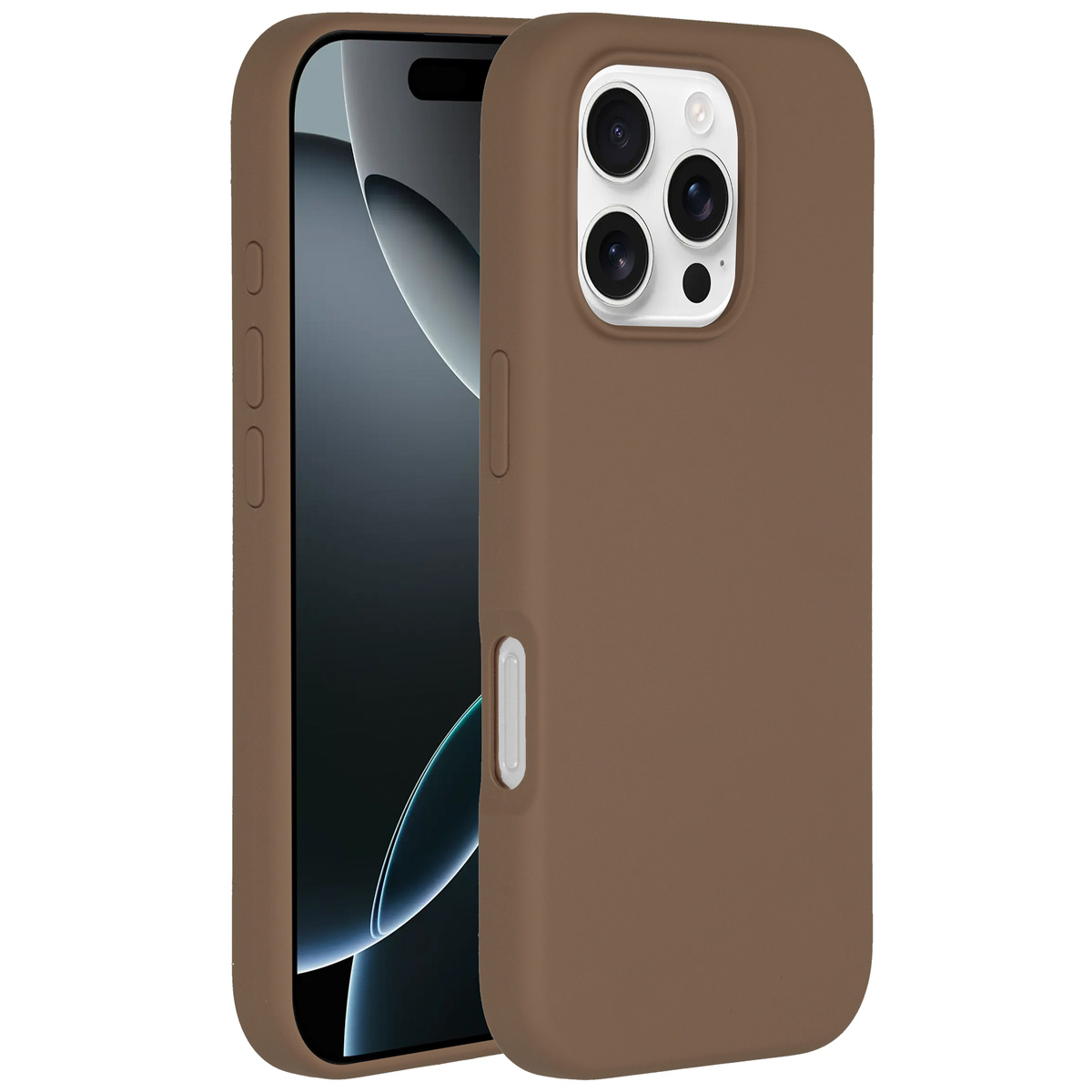 Accezz Liquid Silicone Backcover met MagSafe Apple iPhone 16 Pro - Light Brown