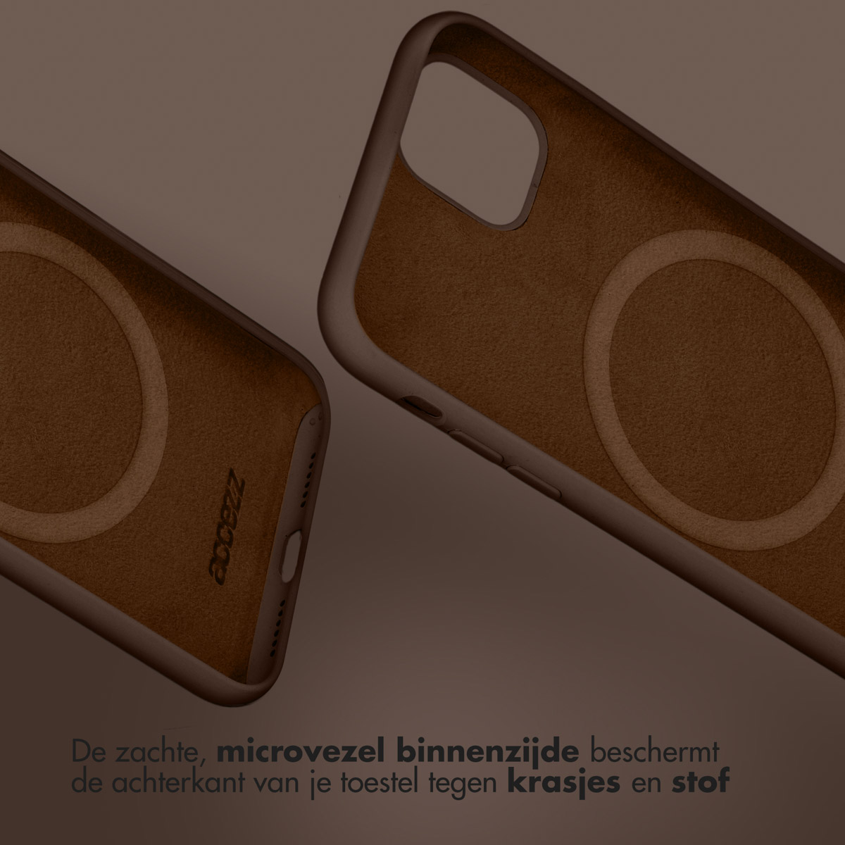 Accezz Liquid Silicone Backcover met MagSafe Apple iPhone 16 Pro - New Tea Brown