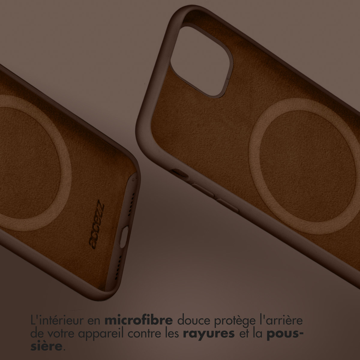 Accezz Liquid Silicone Backcover met MagSafe Apple iPhone 16 Pro - New Tea Brown