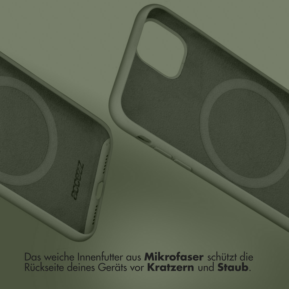 Accezz Liquid Silicone Backcover met MagSafe Apple iPhone 16 Pro - Cooper Green