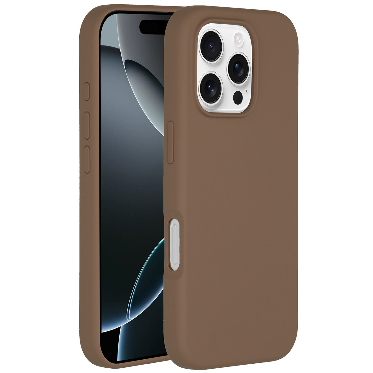 Accezz Liquid Silicone Backcover met MagSafe Apple iPhone 16 Pro Max - Light Brown