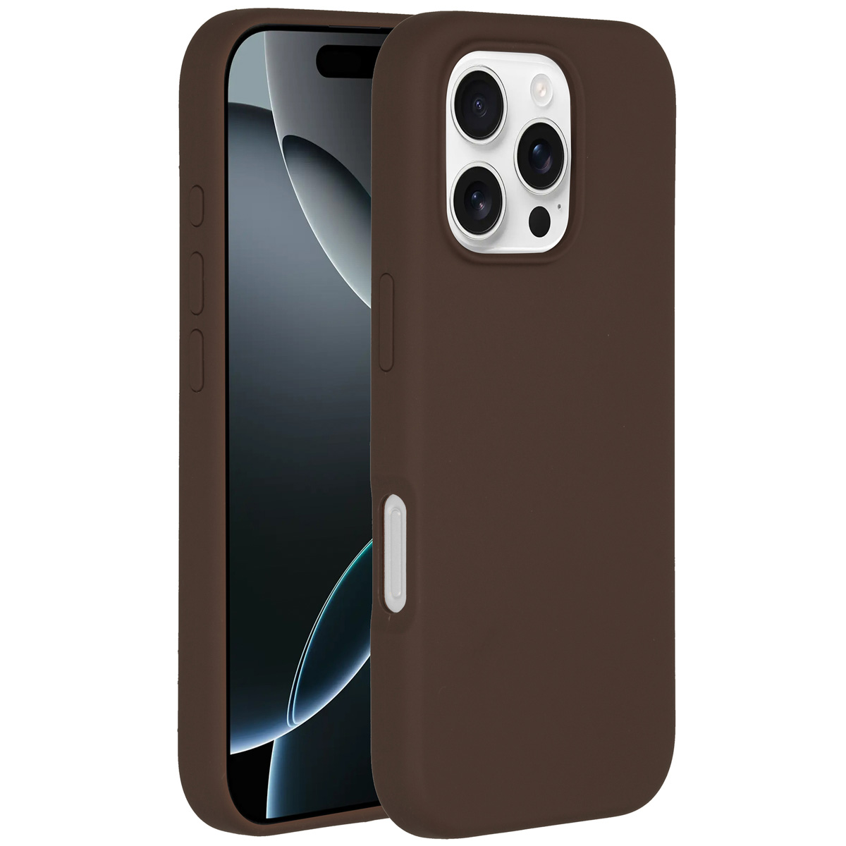 Accezz Liquid Silicone Backcover met MagSafe Apple iPhone 16 Pro Max - New Tea Brown