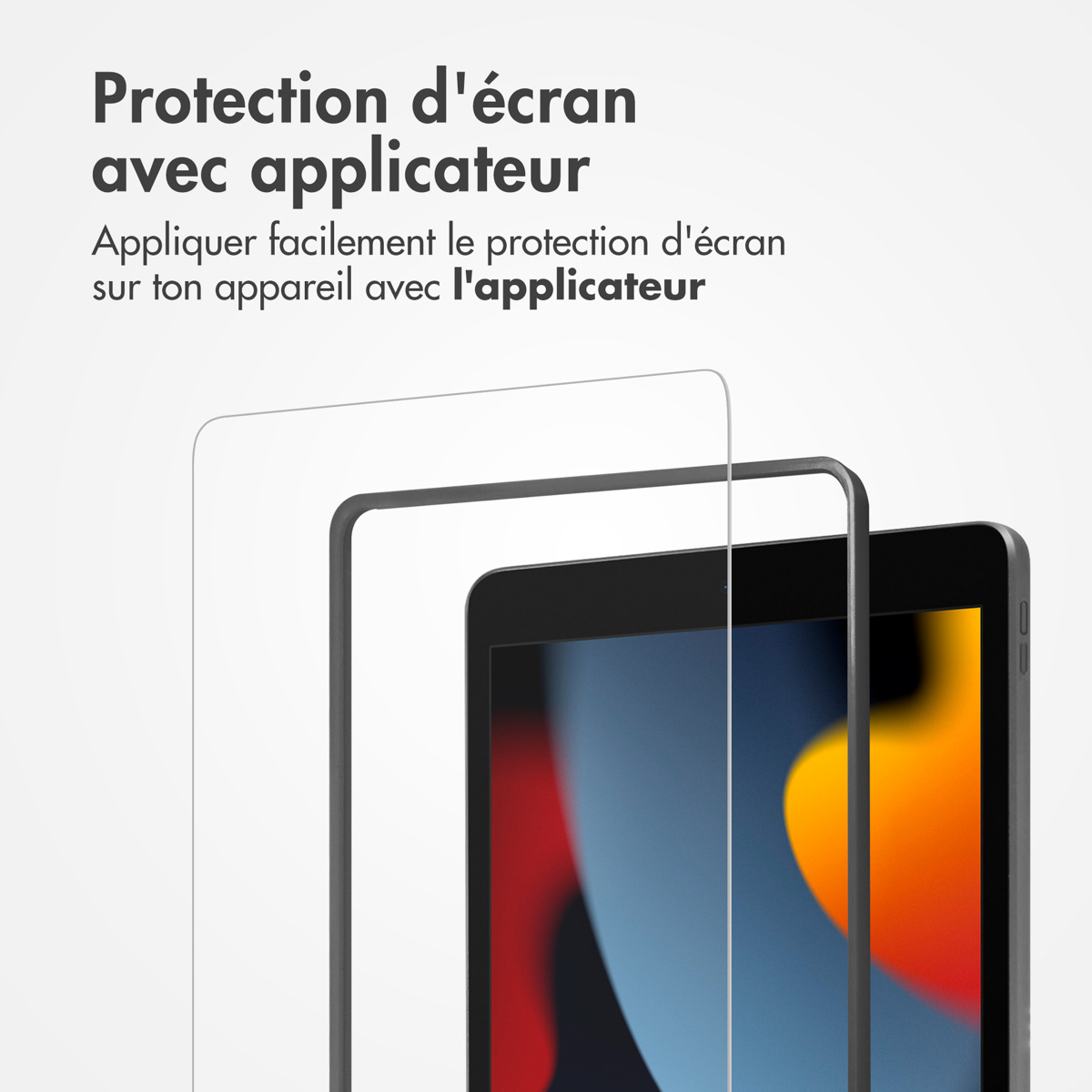 Accezz Glass screenprotector + Applicator Apple iPad 9 (2021) 10.2 inch / iPad 8 (2020) 10.2 inch / iPad 7 (2019) 10.2 inch