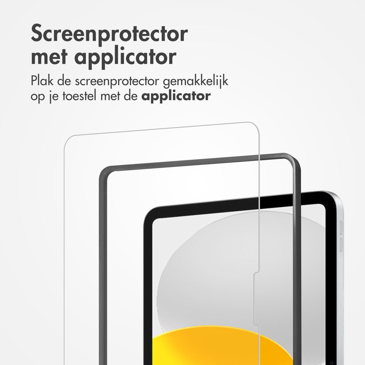 Accezz Glass screenprotector + Applicator Apple iPad 11 (2025) 11 inch / iPad 10 (2022) 10.9 inch