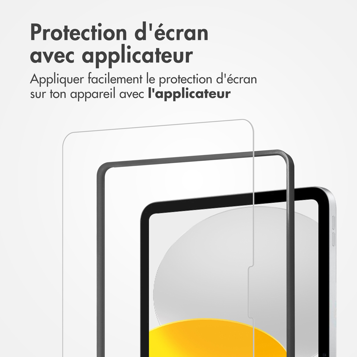 Accezz Glass screenprotector + Applicator Apple iPad 11 (2025) 11 inch / iPad 10 (2022) 10.9 inch