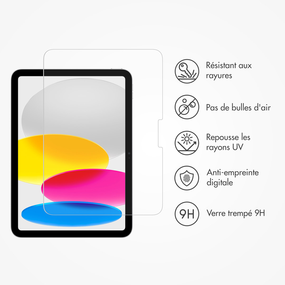 Accezz Glass screenprotector + Applicator Apple iPad 11 (2025) 11 inch / iPad 10 (2022) 10.9 inch