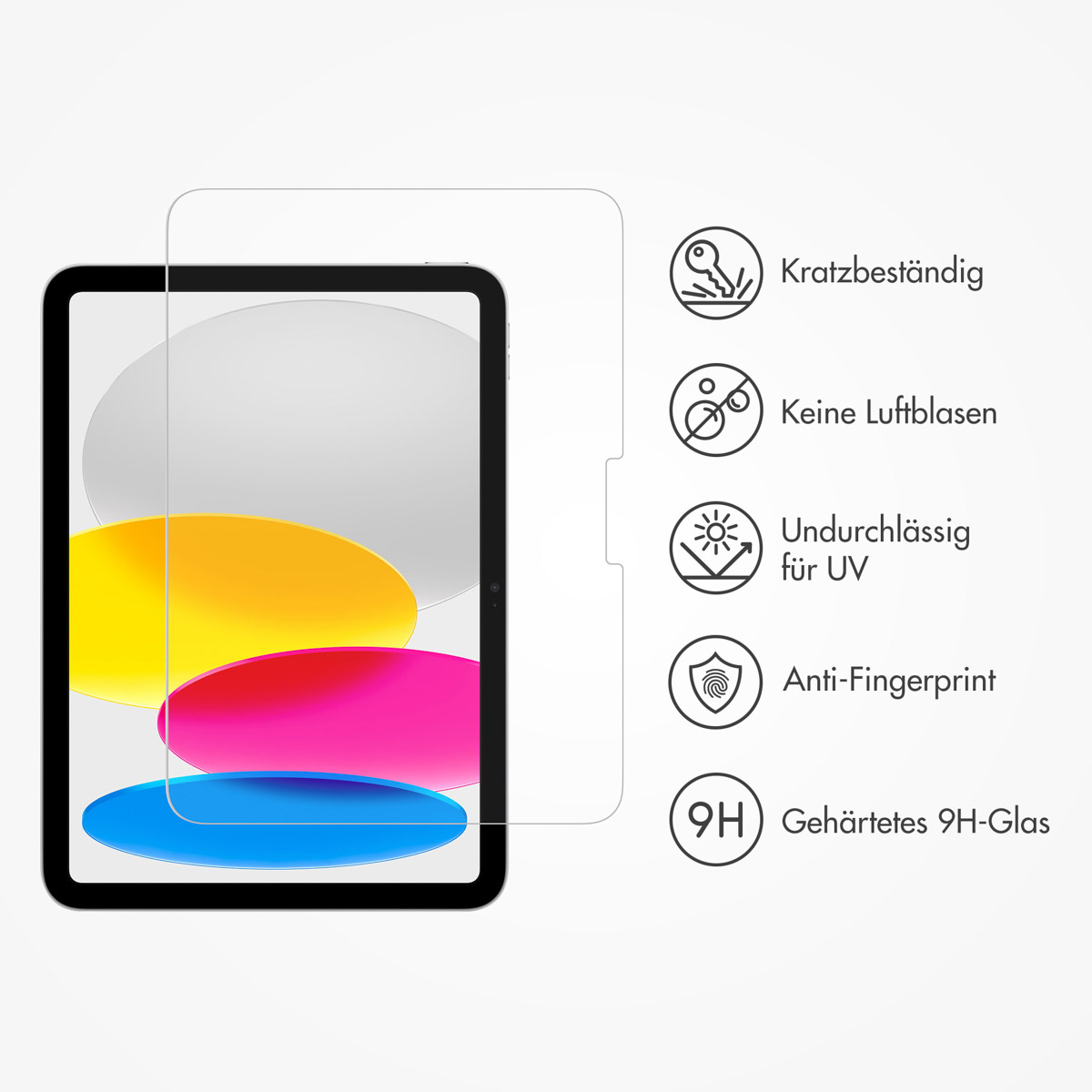 Accezz Glass screenprotector + Applicator Apple iPad 11 (2025) 11 inch / iPad 10 (2022) 10.9 inch