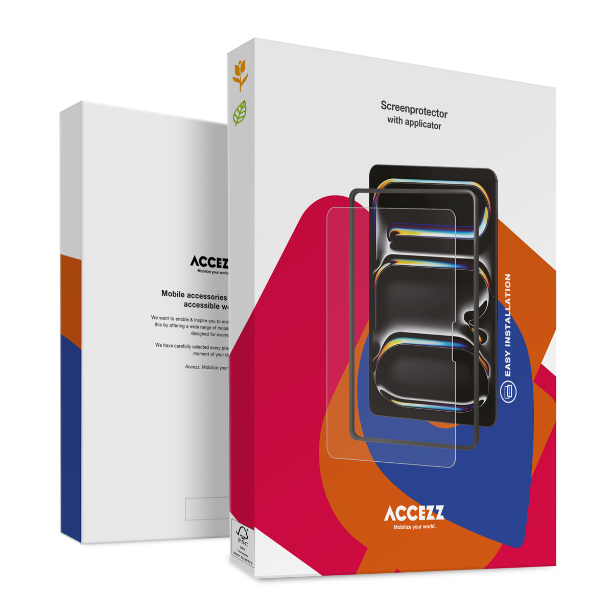 Accezz Glass screenprotector + Applicator Apple iPad Air 13 inch (2025) M3 / (2024) M2