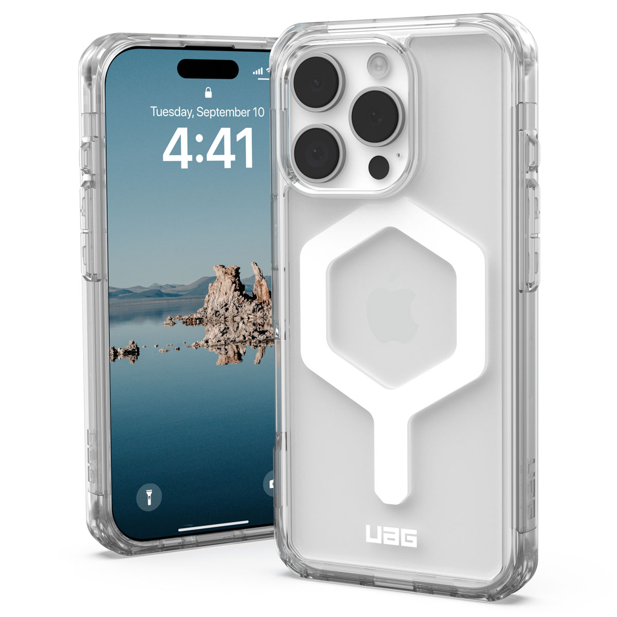 UAG Plyo Backcover MagSafe Apple iPhone 16 Pro - Ice / White
