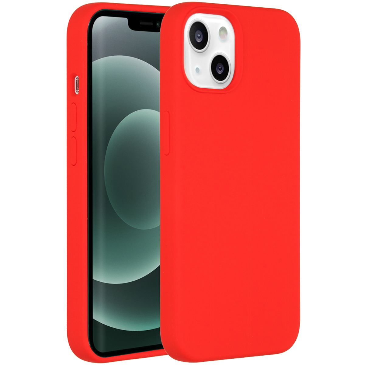 Accezz Liquid Silicone Backcover Apple iPhone 13 Mini - Rood