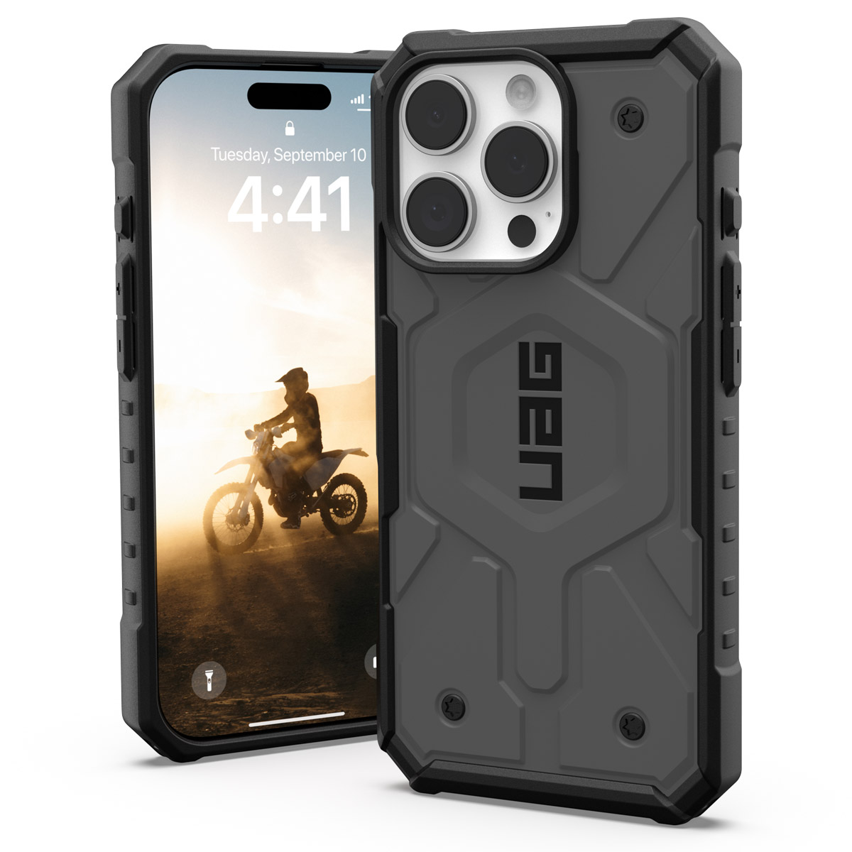 UAG Pathfinder Backcover MagSafe Apple iPhone 16 Pro - Silver