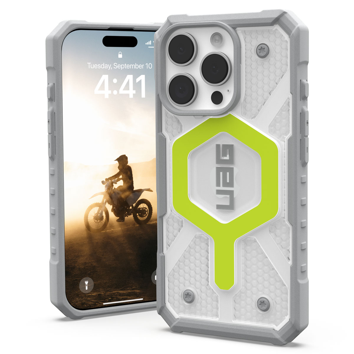 UAG Pathfinder Backcover MagSafe Apple iPhone 16 Pro - Active Neon