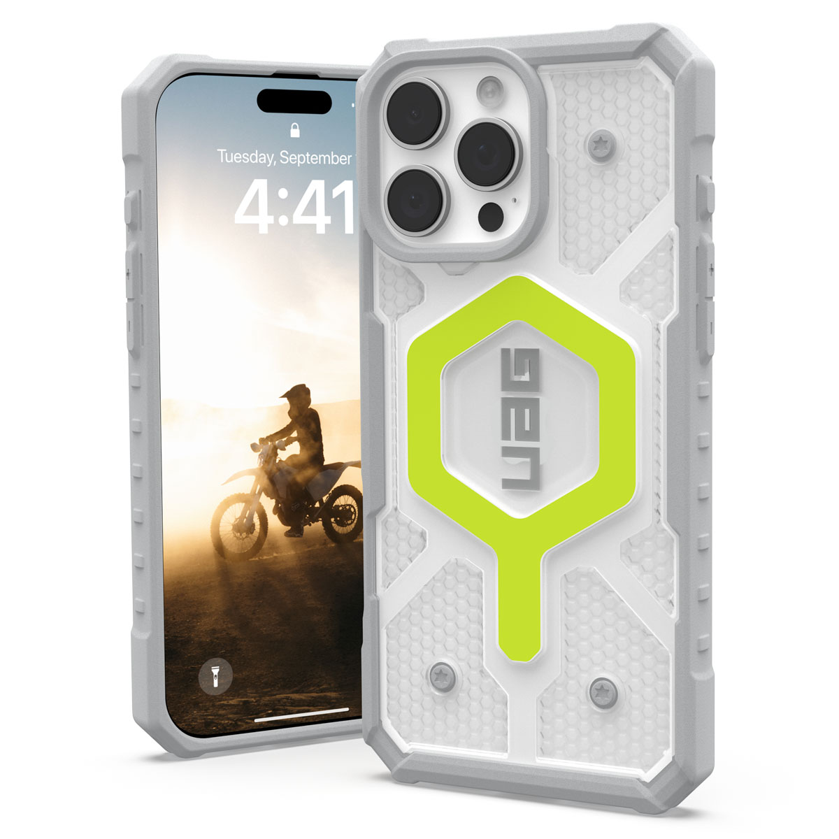 UAG Pathfinder Backcover MagSafe Apple iPhone 16 Pro Max - Active Neon