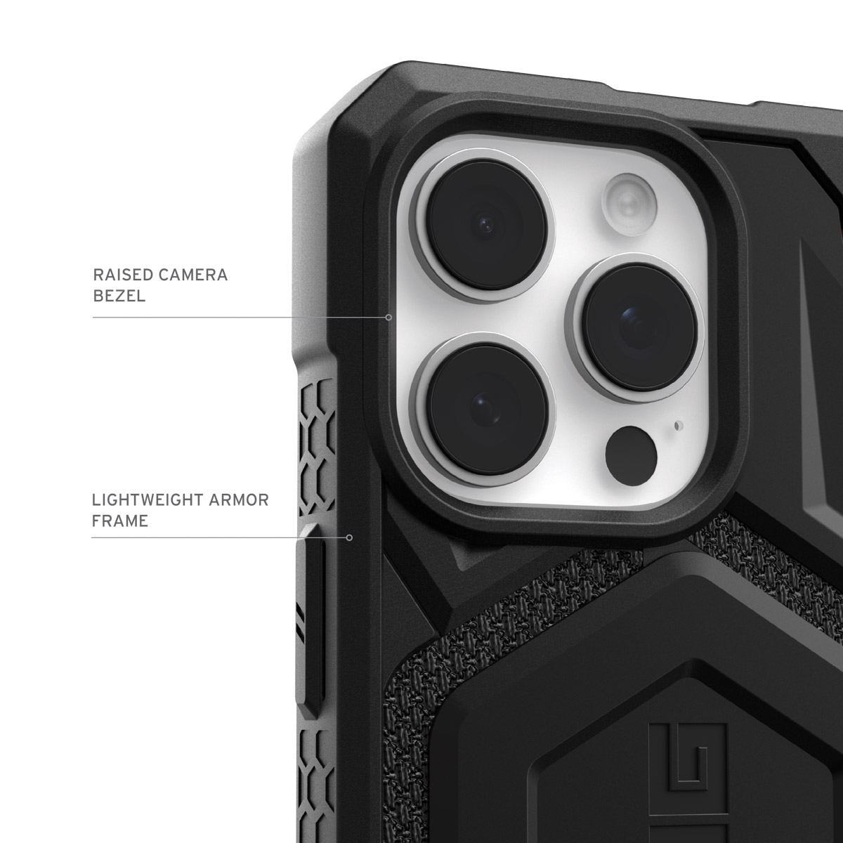 UAG Monarch Backcover Apple iPhone 16 Pro Max - Kevlar Black