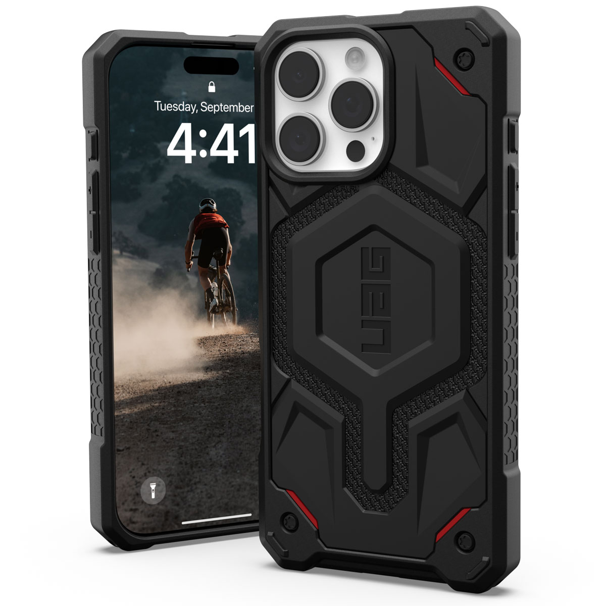 UAG Monarch Backcover Apple iPhone 16 Pro Max - Kevlar Black