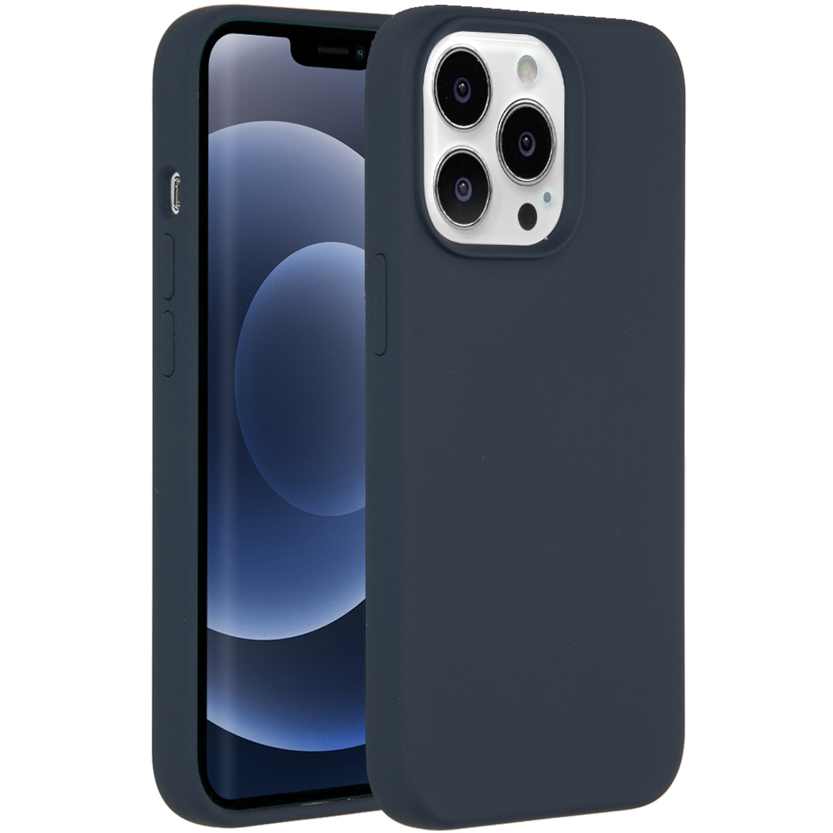 Accezz Liquid Silicone Backcover Apple iPhone 13 Pro - Donkerblauw