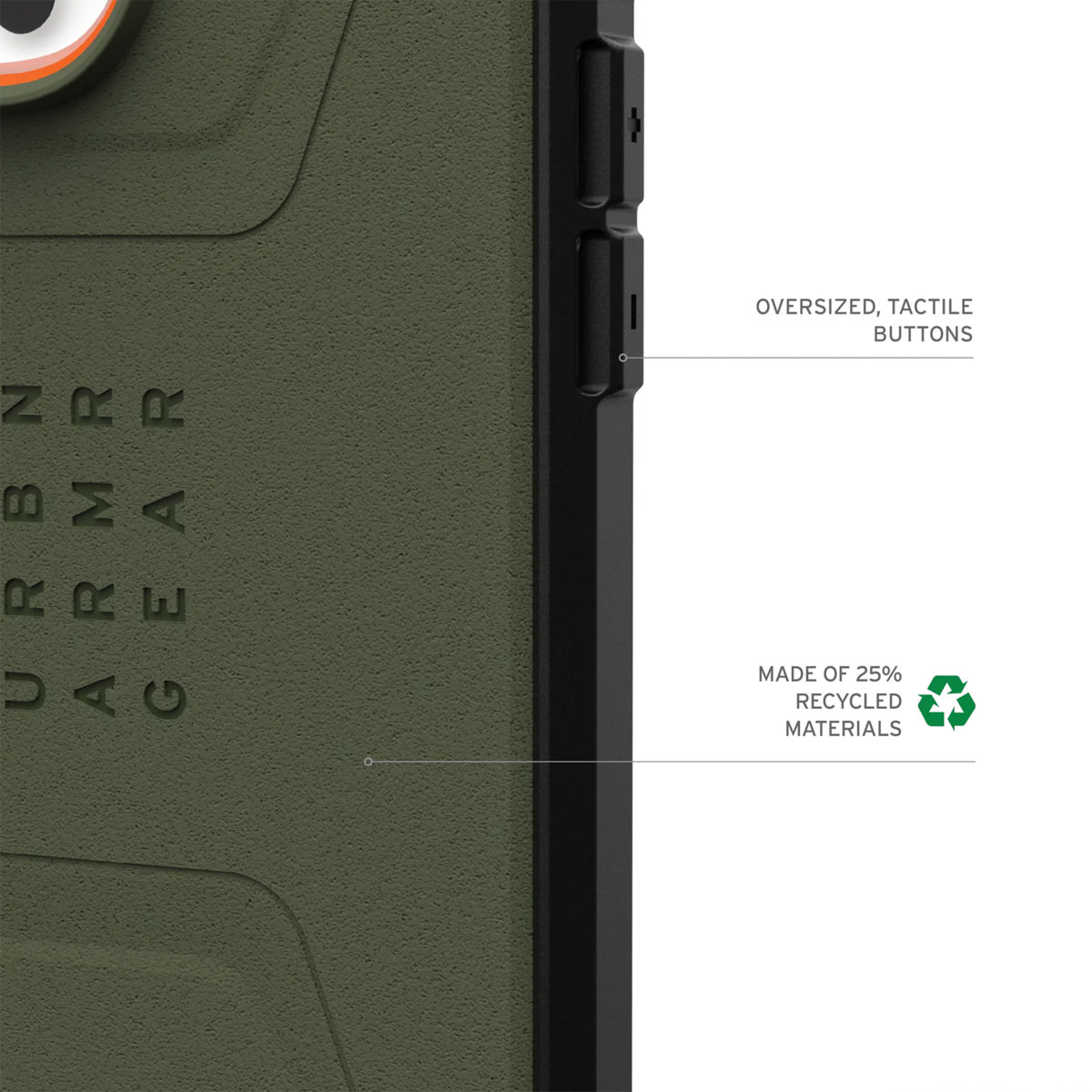 UAG Civilian Backcover MagSafe Apple iPhone 16 Pro - Olive Drab