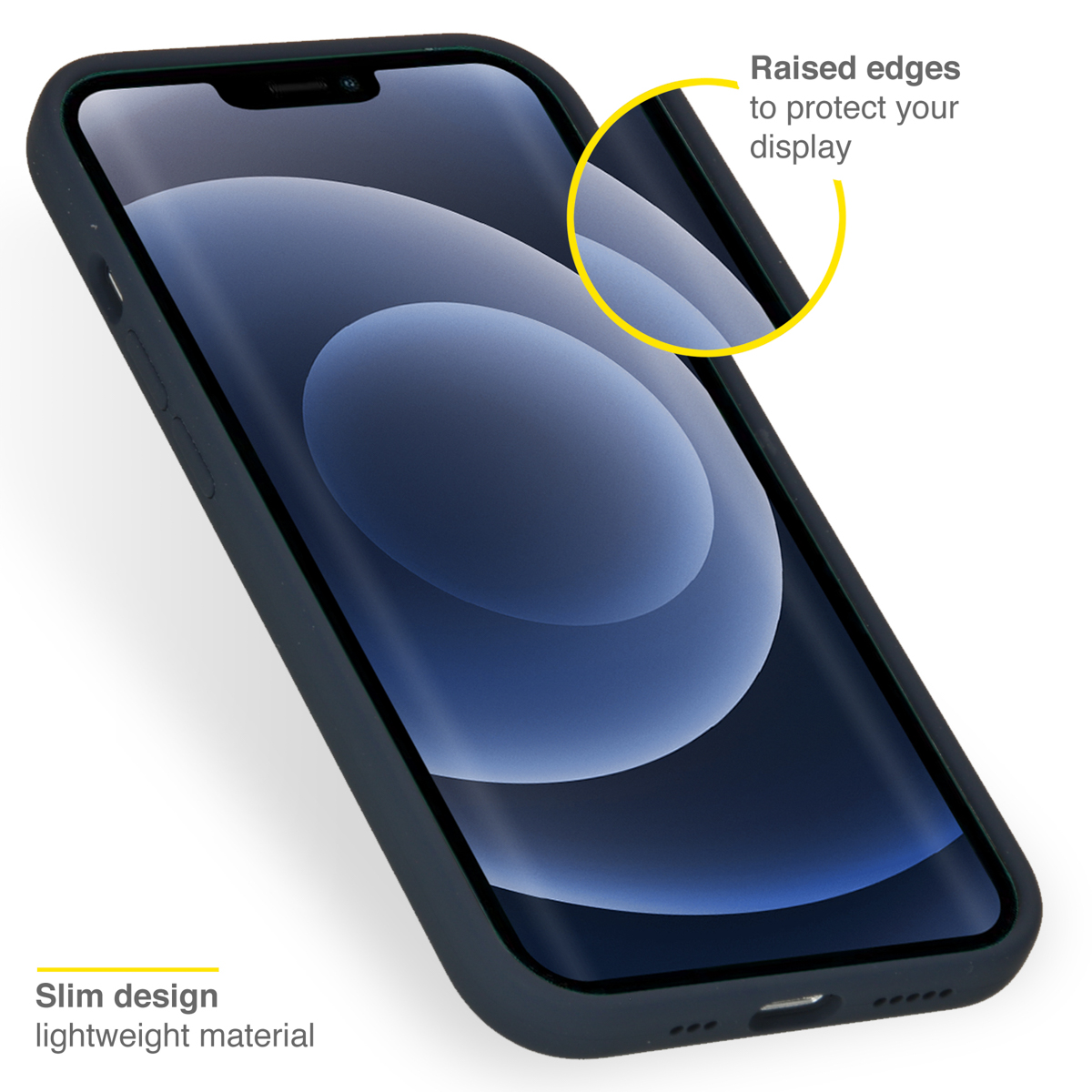 Accezz Liquid Silicone Backcover Apple iPhone 13 Pro - Donkerblauw