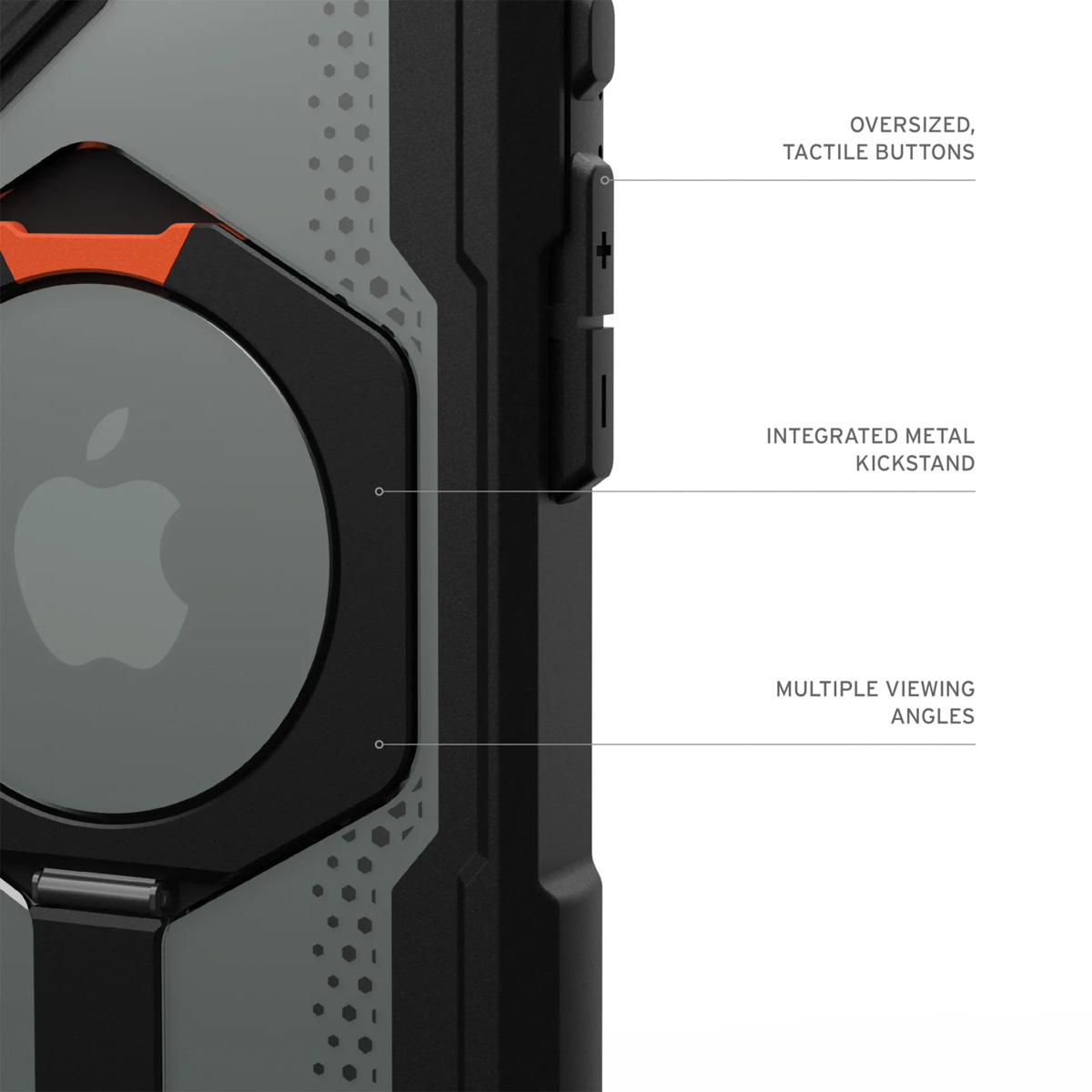 UAG Plasma XTE Backcover MagSafe Apple iPhone 16 Plus - Black / Orange