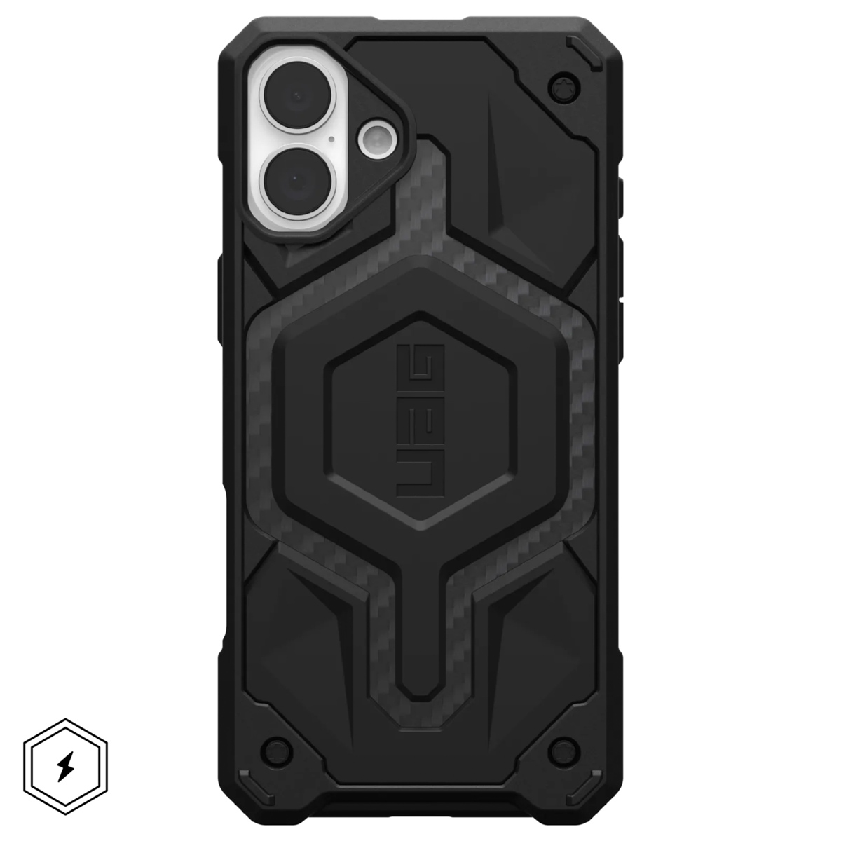 UAG Monarch Backcover Apple iPhone 16 Plus - Carbon Fiber