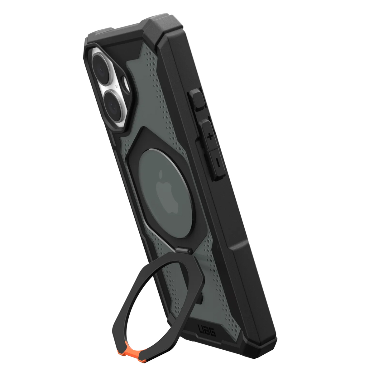 UAG Plasma XTE Backcover MagSafe Apple iPhone 16 - Black / Orange