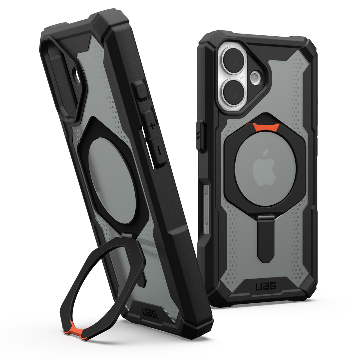UAG Plasma XTE Backcover MagSafe Apple iPhone 16 - Black / Orange