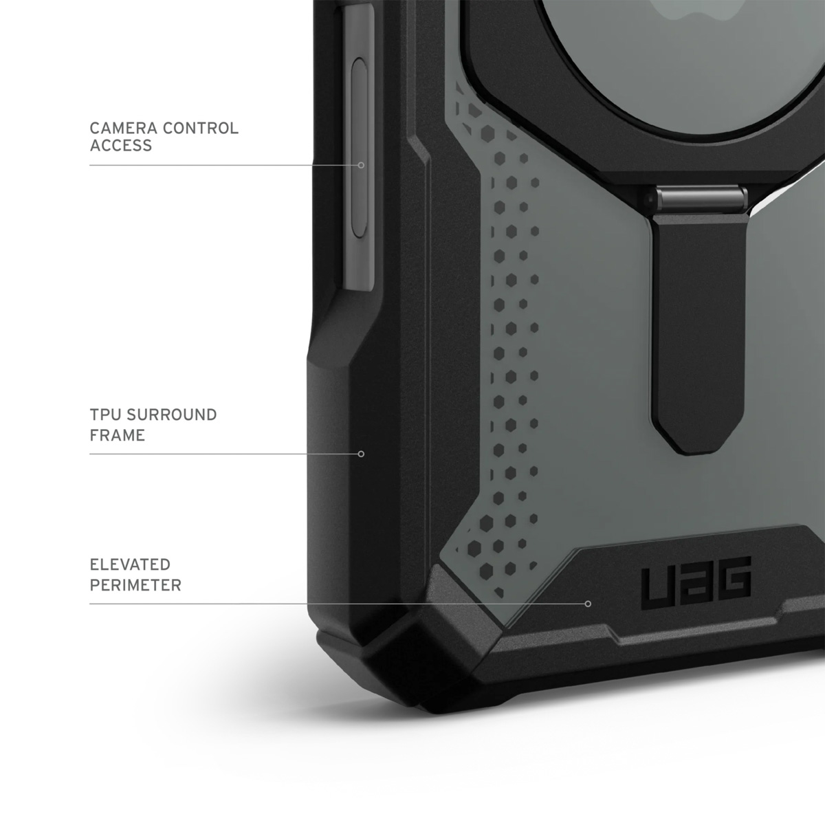 UAG Plasma XTE Backcover MagSafe Apple iPhone 16 - Black / Orange