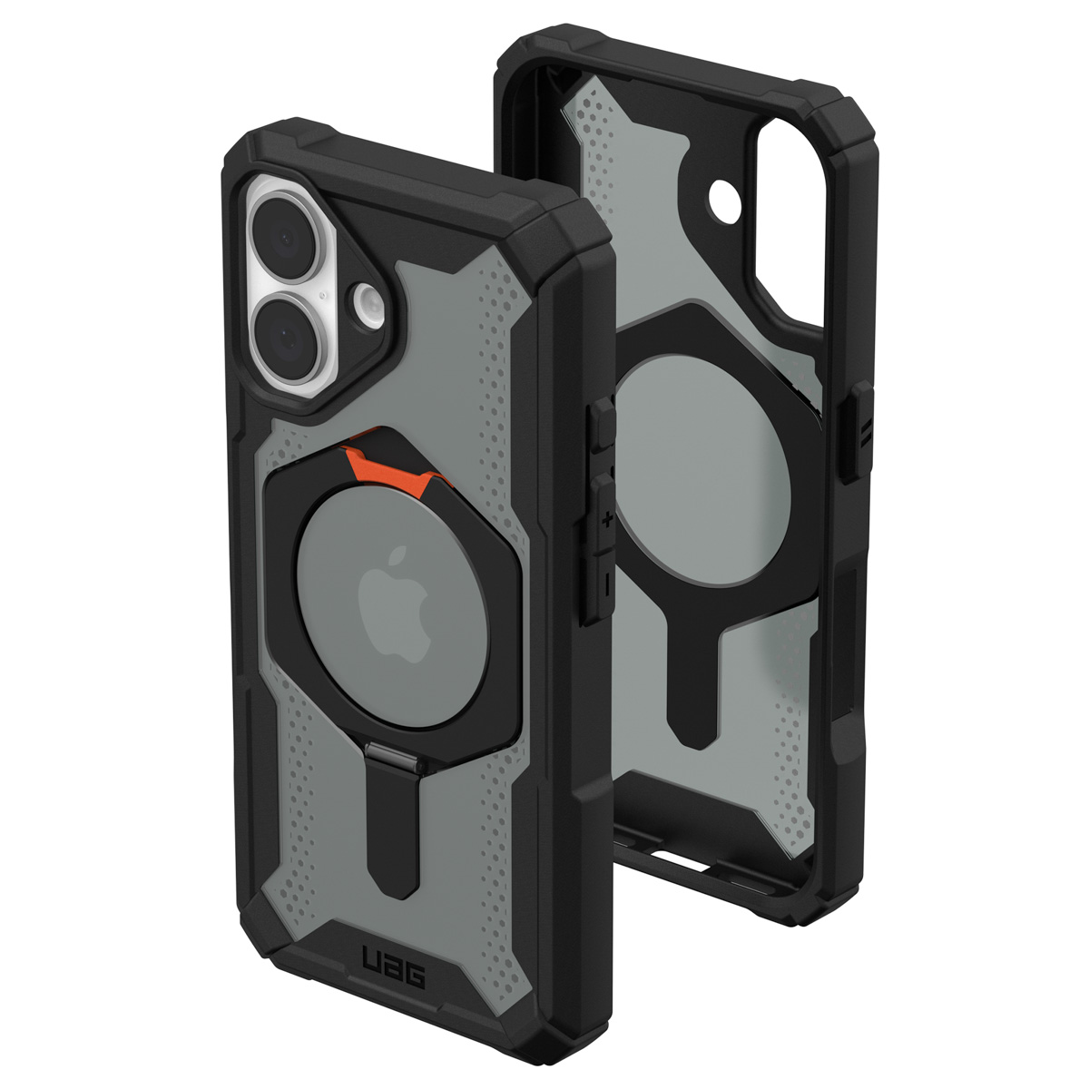 UAG Plasma XTE Backcover MagSafe Apple iPhone 16 - Black / Orange