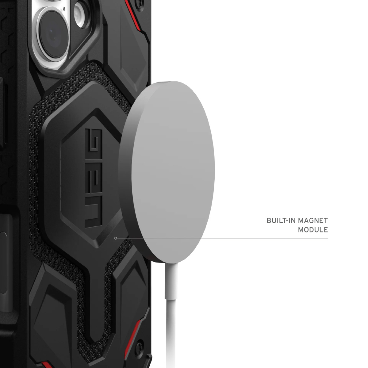 UAG Monarch Pro Backcover Apple iPhone 16 - Kevlar Black
