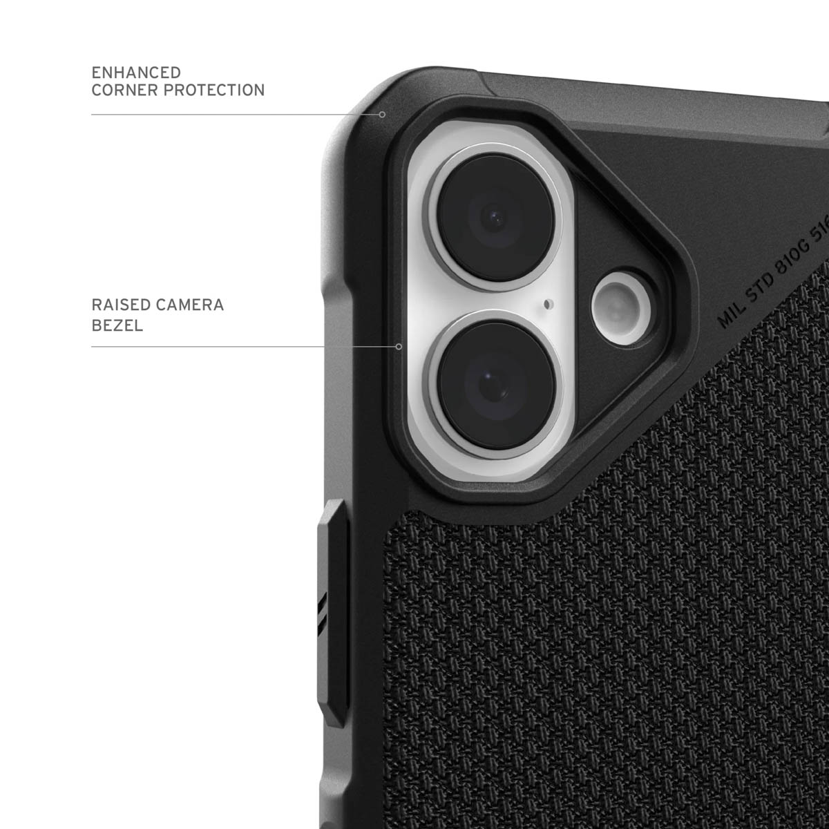 UAG Metropolis LT MagSafe Backcover Apple iPhone 16 - Kevlar Black