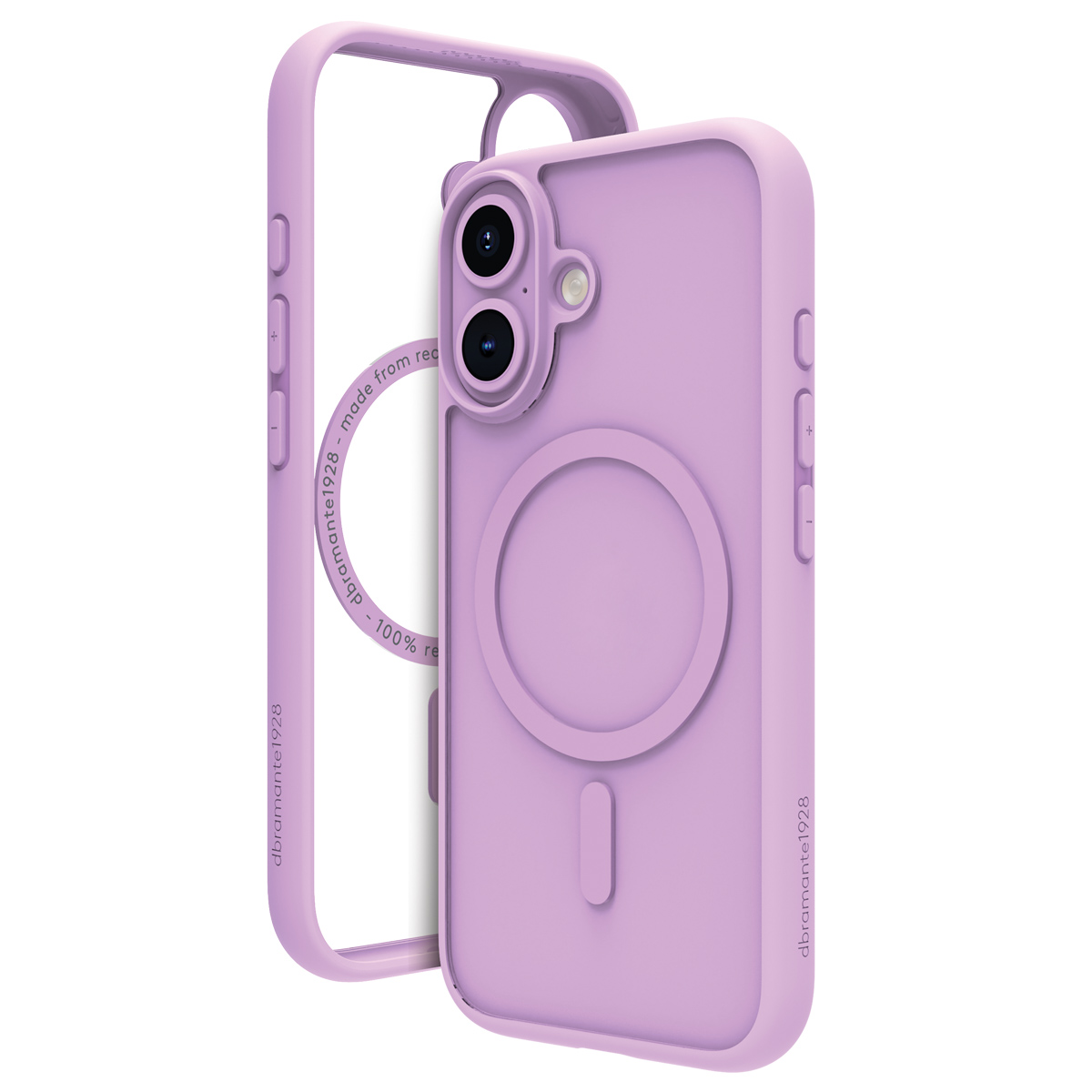 dbramante1928 Grenen Backcover MagSafe Apple iPhone 16 - Transparant / Roze