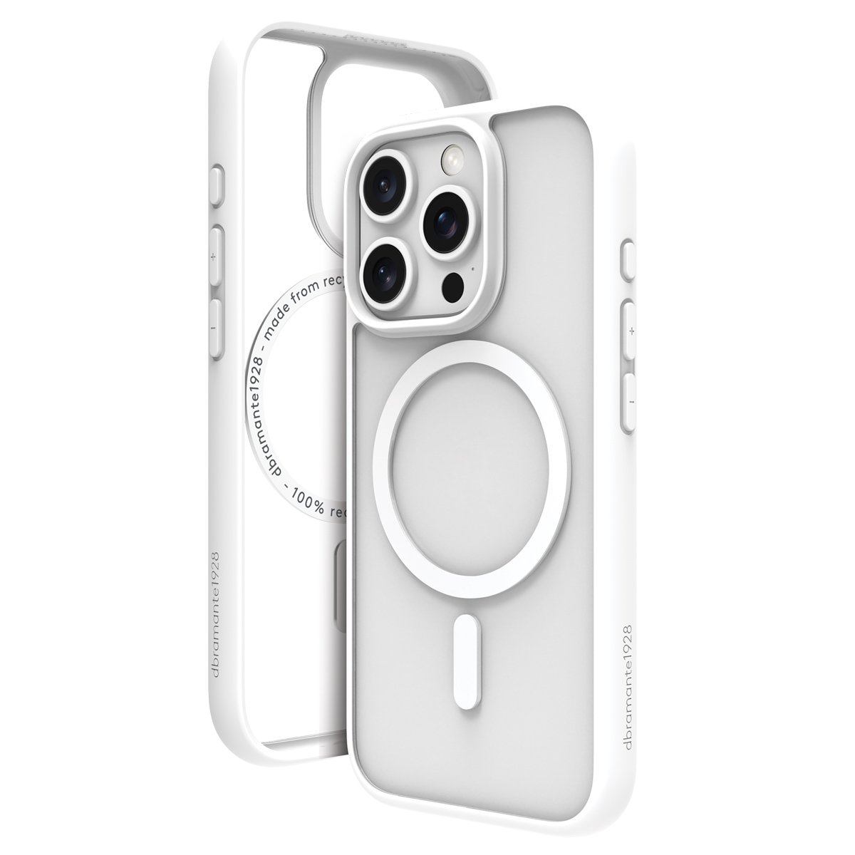 dbramante1928 Grenen Backcover MagSafe Apple iPhone 16 Pro Max - Transparant / Wit