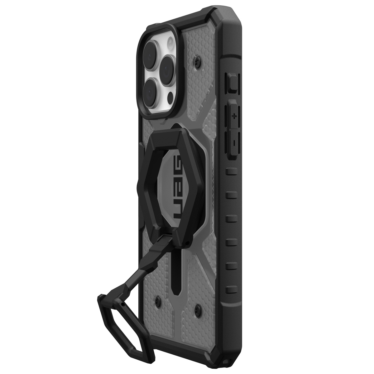 UAG Pathfinder Backcover MagSafe met polsbandje Apple iPhone 16 Pro Max - Ash Black