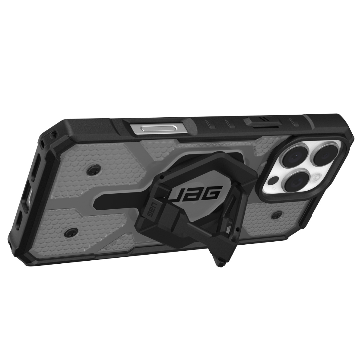 UAG Pathfinder Backcover MagSafe met polsbandje Apple iPhone 16 Pro Max - Ash Black
